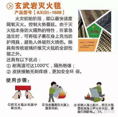 安心品牌玄武巖滅火毯